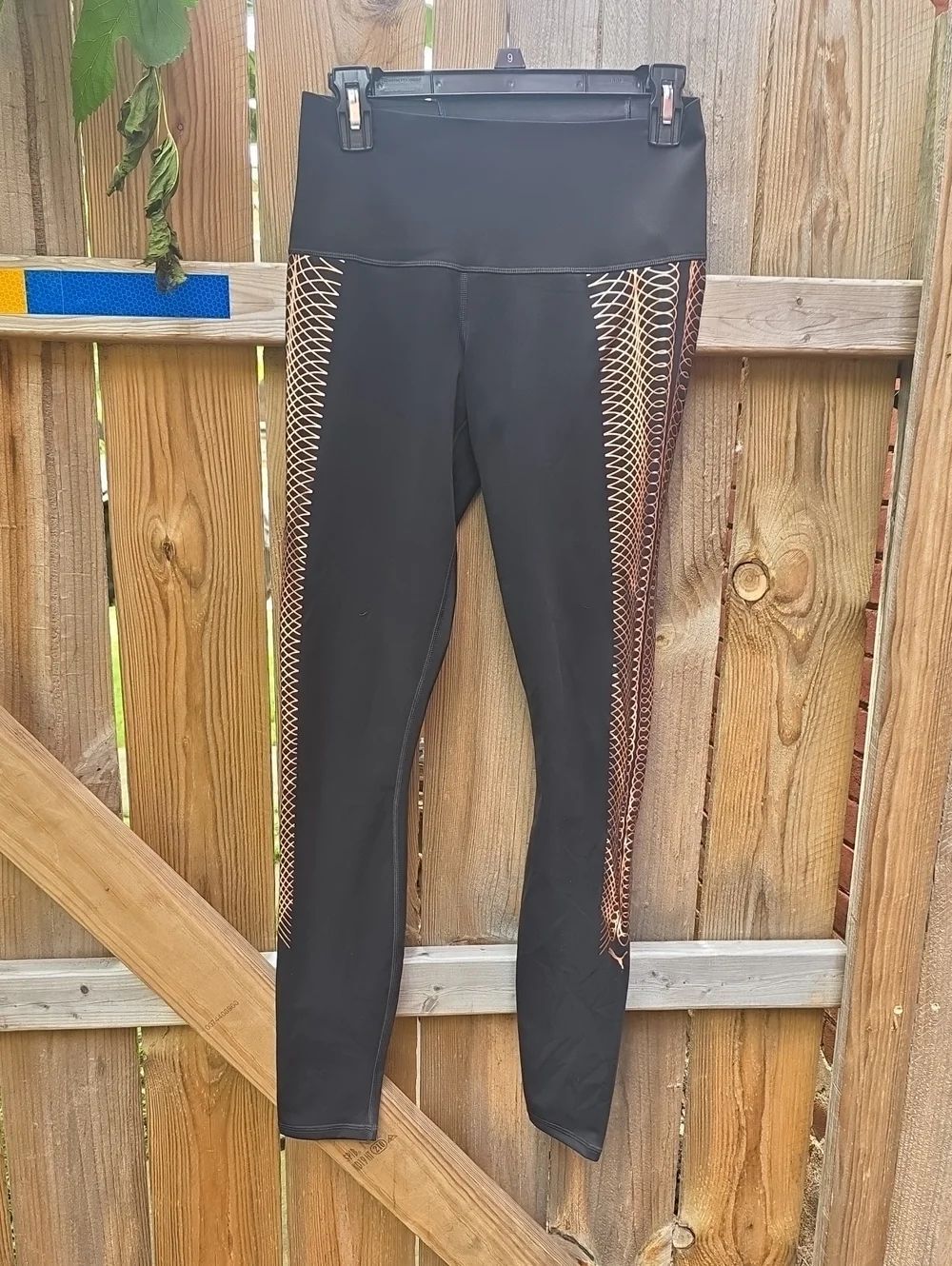 Puma Black Athletic Leggings with Subtle Logo